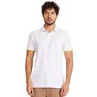 Camisa Polo Aramis Piquet Friso Neon VE24 Branco Masculino