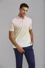 Camisa Polo Comfort Piquet - Rosa / Bege Creme