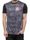 Camisa Polo Corinthians Basic Camuflagem Sublimada Masculina - Preto