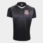 Camisa Polo Corinthians SPR Masculina - Preto e Branco