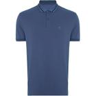 Camisa Polo Dudalina Piquet Jacquard Ou24 Azul Masculino