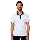 Camisa Polo Dudalina Piquet Regular IN24 Off White Masculino