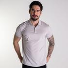 Camisa Polo Ellus Frisos Pima Cinza Claro