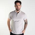 Camisa Polo Ellus Piquet Classic Cinza Claro