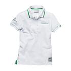 Camisa Polo Feminina Porsche Coleção RS 2.7 Branca e Verde