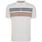 Camisa Polo Individual Listras In24 Off White Masculino