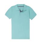 Camisa Polo Infantil Piquet Azul Essencial Ogochi