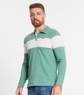 Camisa Polo Masculina Em Meia Malha Diametro Verde