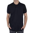 Camisa Polo Masculina King&Joe Black&Black Preta - PO23516