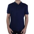 Camisa Polo Masculina Lado Avesso Algodão Pima Azul - LH16