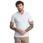 Camisa Polo Masculina Manga Curta Slim Linho Docthos Azul