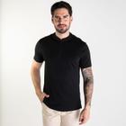 Camisa Polo Oficina Reserva Henley Preta