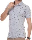 Camisa Polo Pau a Pique estampada Cinza