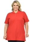 Camisa polo piquet feminina plus size fenomenal