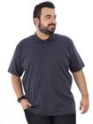 Camisa Polo Plus Size Masculina Com Bolso Básica Grafite