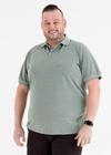 Camisa Polo Plus Size Mesclada