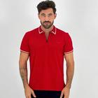 Camisa Polo Sallo Manga Curta com Zíper Masculina