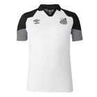 Camisa Polo Santos 2023 Viagem Umbro Preta e Branca Original