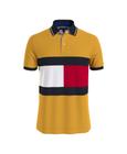 Camisa polo Tommy Hilfiger Flag Pride Regular Fit - Amarela