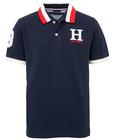 Camisa polo Tommy Hilfiger, mastro infantil e masculino, tamanho azul marinho MD (10-12)