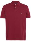 Camisa polo Tommy Hilfiger Regular Fit para homens cor de vinho