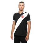 Camisa Polo Vasco Braziline Paris Masculina - Preto e Branco