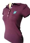 Camisa Polo Wear Feminino-5 botões-105173 ROXO Tam. M