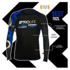 Camisa pro life lycra com proteção solar 702 azul g