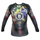 Camisa Rash Guard - Manga Longa - Preto- 2201P- Dominium .