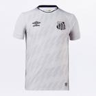 Camisa Santos I 21/22 s/n Torcedor Umbro Masculina - Branco e Preto