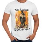 Camisa São Benedito Rogai Por Nós! Religiosa