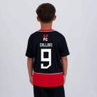 Camisa São Paulo Calleri 9 Romper Infantil - Braziline