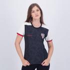 Camisa São Paulo Cave Feminina Preta - Braziline