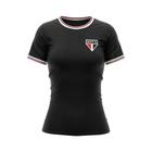 Camisa São Paulo Hight Feminina Preta - Braziline