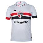 Camisa São Paulo Home Torcedor 2024 Masculino - Branco e Vermelho