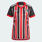 Camisa são paulo ii adidas 23/24 feminina listrada