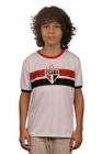 Camisa São Paulo Stencil Branca Juvenil Oficial Licenciada - BRAZILINE