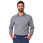 Camisa Slim Dudalina Lisa In24 Cinza Claro Masculino