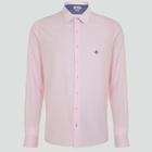 Camisa Slim Dudalina Tricoline Lisa Ve25 Rosa Masculino