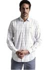 Camisa Slim Hangar 33 Xadrez Branco