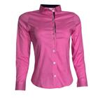 Camisa Social Feminina Manga Longa Rosa