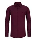 Camisa Social Fio 50 Slim Fit Yacht Master - Vinho