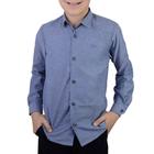 Camisa Social Infantil Masculina Ogochi ML Concept Azul