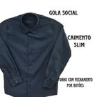 Camisa Social Juvenil Manga Longa Essencial Slim da Ogochi