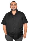 Camisa Social Manga Curta Extra Grande Plus Size Masculina