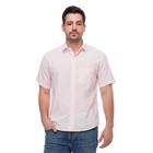 Camisa Social Manga Curta Slim Teodoro Masculina Leve