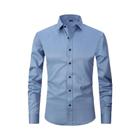 Camisa Social Masculina Branca 6XL - Manga Longa, Casual, Outono/Inverno (Sem Passar)