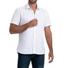 Camisa Social Masculina Docthos MC Slim Listrada Branca 8499