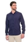 Camisa Social Masculina Manga Longa Slim Fit Lisa