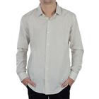 Camisa Social Masculina ML Ogochi Slim Bege - 00152019